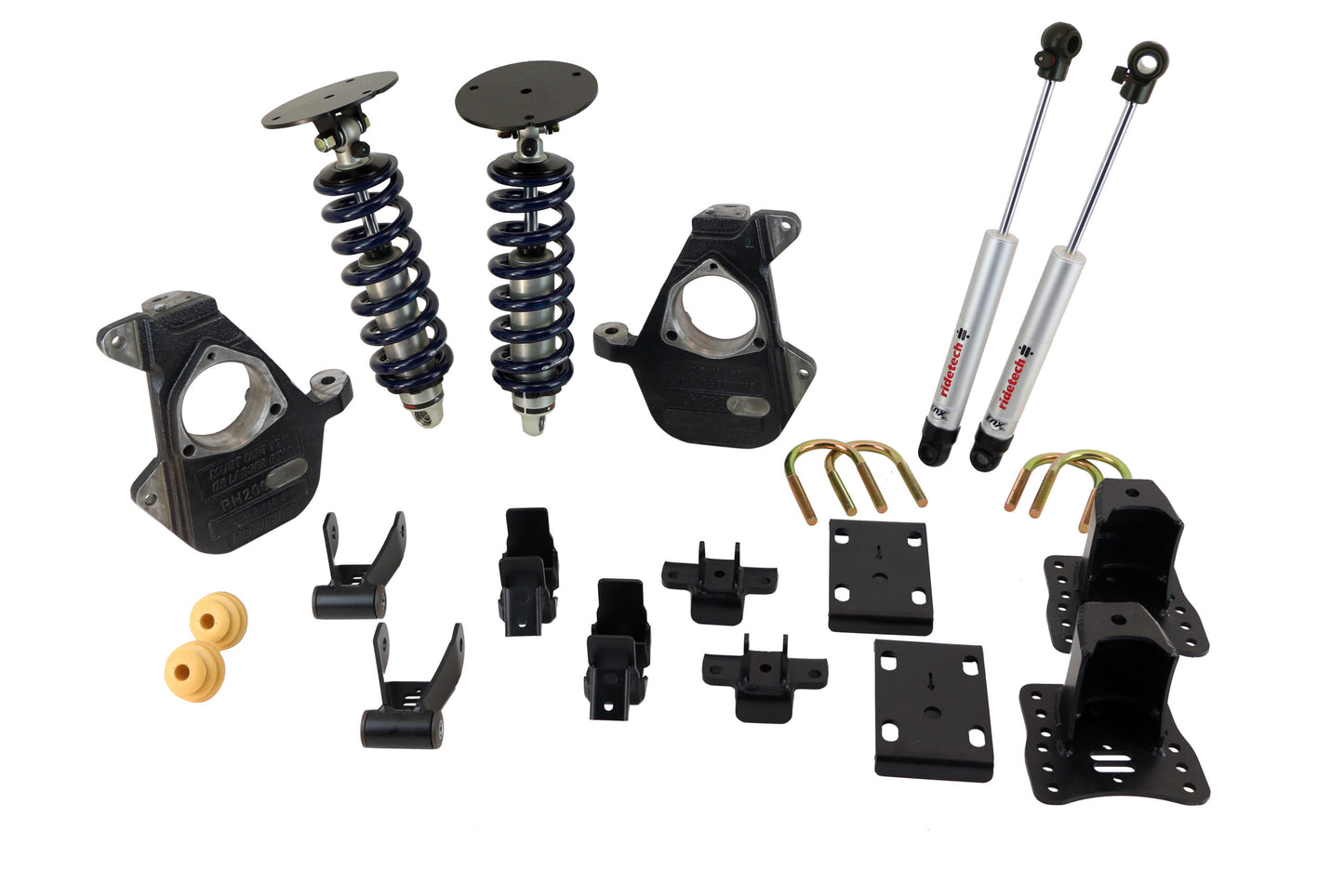 Ridetech StreetGrip System for 2007-2016 Silverado 1500 4WD with OE cast steel arms. 11700115