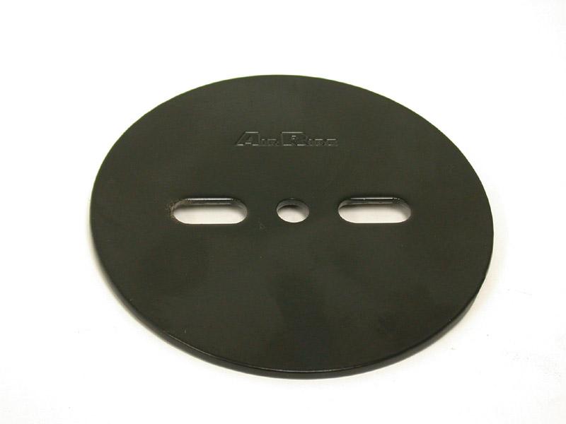 Ridetech Air spring patten plate, centered, 1/8" thick x 5.5" O.D. Powder coated black. 90000070