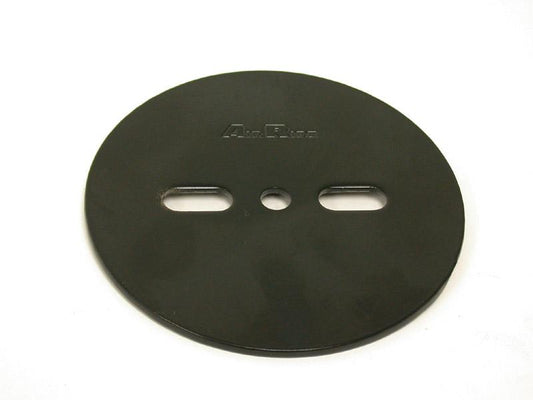 Ridetech Air spring patten plate, centered, 1/8" thick x 5.5" O.D. Powder coated black. 90000070