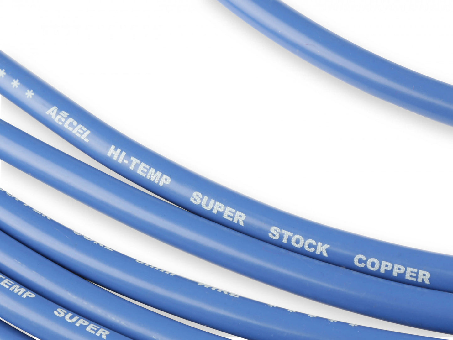 ACCEL Spark Plug Wire Set - Super Stock Copper Core 8mm - 90 Deg. Boots - Blue 4039B