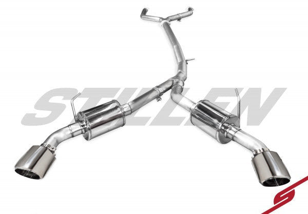 2016-2021 Infiniti Q50 [3.0t] Cat Back Exhaust System w/ Polished Tips - 504451