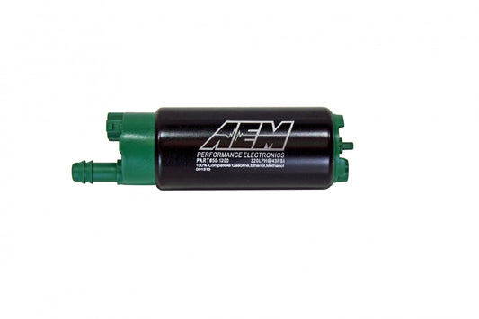 AEM 340LPH E85-Compatible High Flow In-Tank Fuel Pump (Offset Inlet) 50-1200