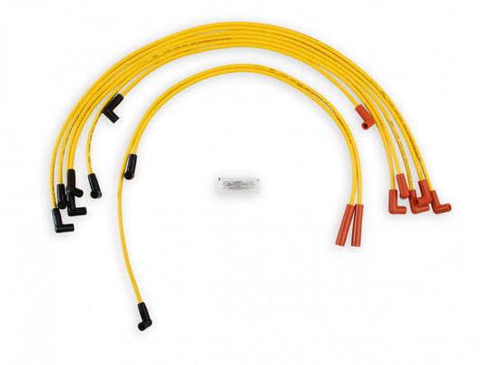 ACCEL Spark Plug Wire Set - 8mm - Super Stock - Graphite Core - Yellow with HEI Style Boots- 4049