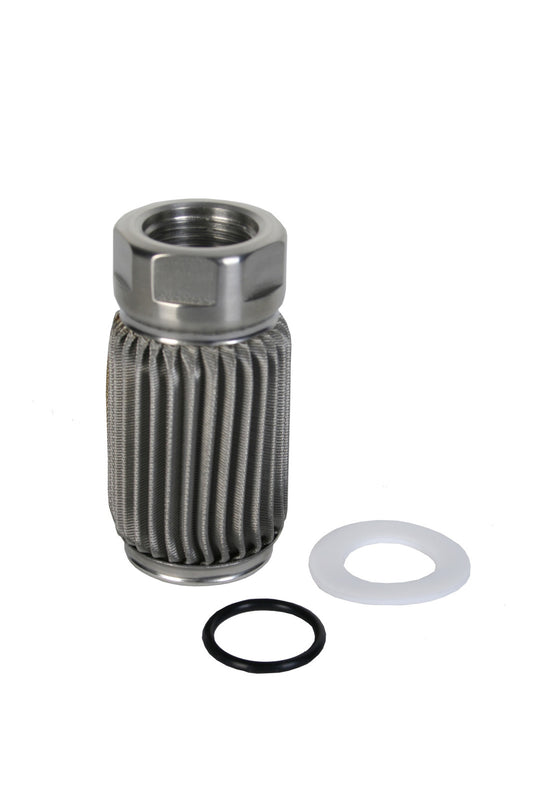 Aeromotive Filter Element Only, Crimp Construction, 100-m Stainless Mesh, ORB-10 outlet, For All Fuel Types 12606