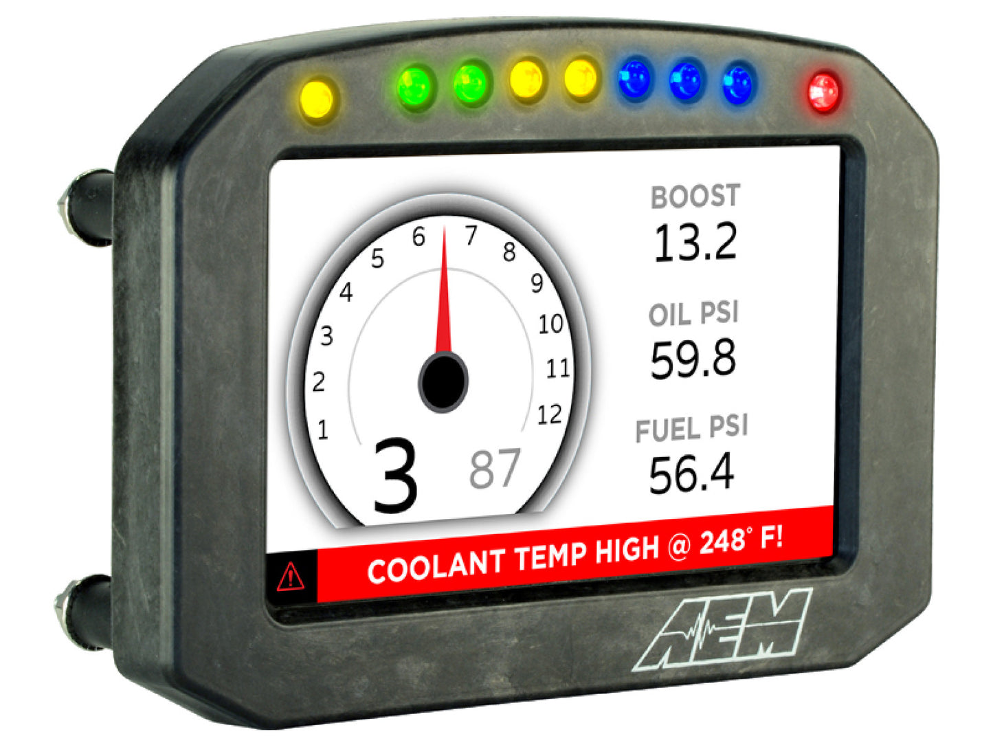 AEM CD-5 Carbon Flat Panel Digital Racing Dash Display - Logging / Non-GPS 30-5601F