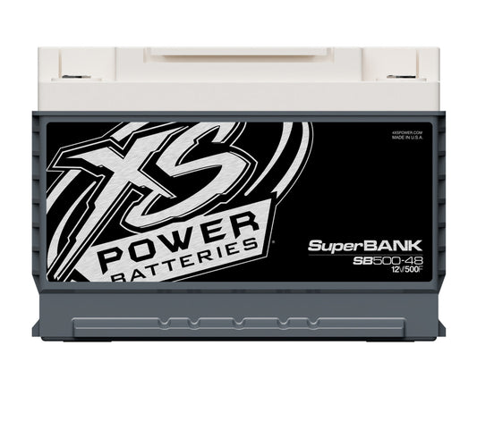XS Power Batteries 12V Super Bank Capacitor Modules - M6 Terminal Bolts Included 10000 Max Amps SB500-48