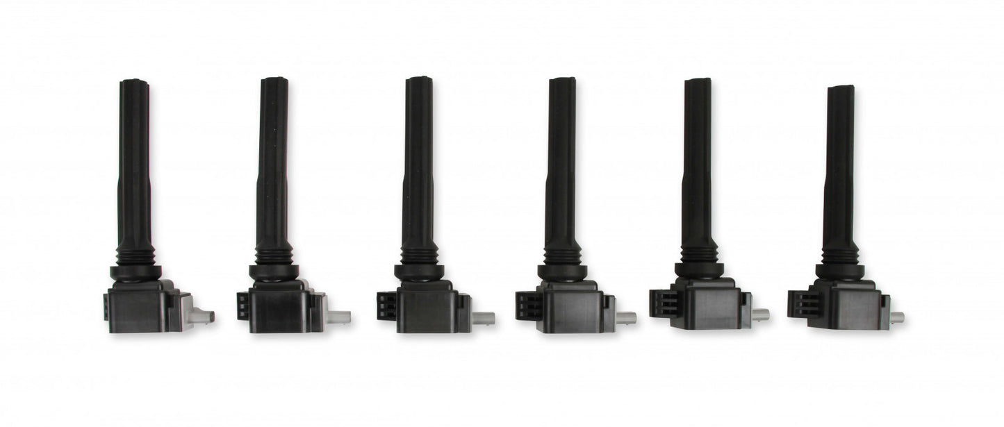 ACCEL Ignition Coil 2017-2020 Ford EcoBoost 3.5L engines, Black, 6-pack 140647K-6