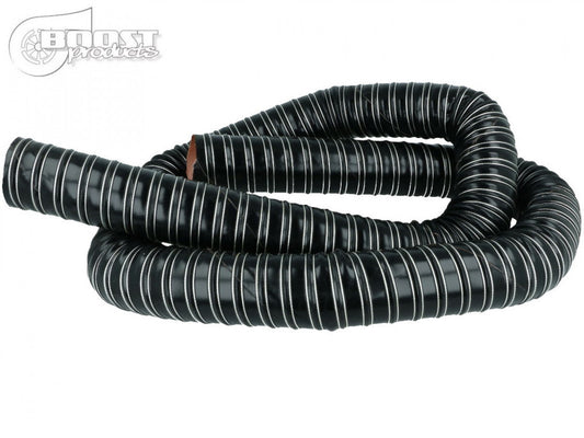 BOOST products Silicone Air Duct Hose 76mm (3") ID, 2m (6') Length, Black IN-KS-076-2B