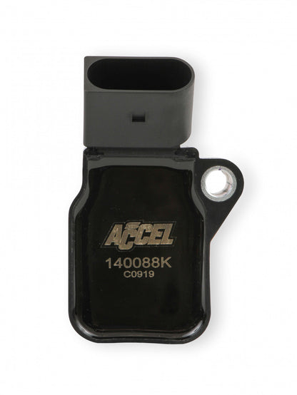 ACCEL Ignition Coils - 2014-2019 VW/Audi 1.8/2.0L Engines, 4-Pack, Black 140088K-4
