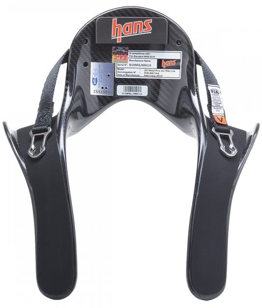 HANS Device Pro Ultra Lite Head & Neck Restraint Post Anchors Large 20 Degrees SFI ONLY DK14246.31 SFI