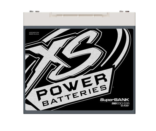 XS Power Batteries 12V Super Bank Capacitor Modules - M6 Terminal Bolts Included 15500 Max Amps SB630-51R