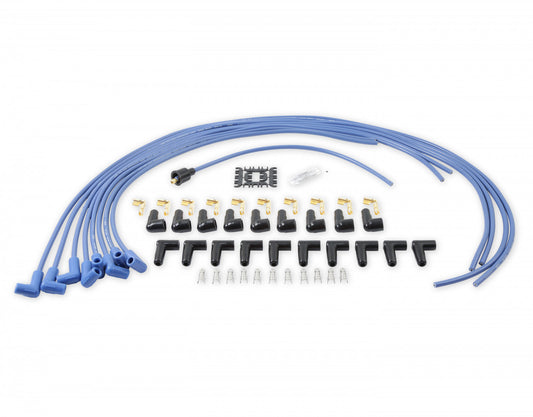 ACCEL Spark Plug Wire Set- 8mm - Blue Wire with Blue 90 Deg Boots 4041B