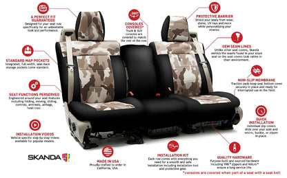 Coverking Custom Seat Cover Neosupreme Camo Digital Solid