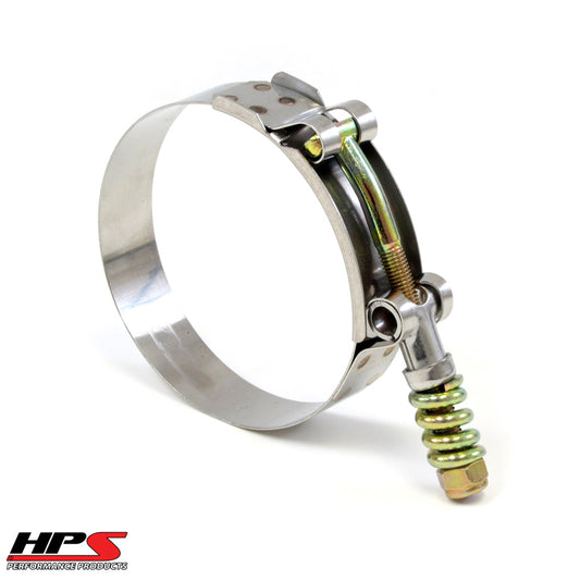 HPS Performance Stainless Steel Spring Loaded T-Bolt Hose ClampSize #56Range:2.64"-2.95" SLTC-265