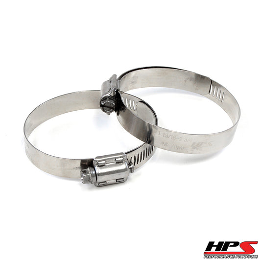 HPS Performance Stainless Steel Worm Gear Hose Clamp Effective Range:4-5/8"- 5-1/2" 2pc SSWC-117-140x2