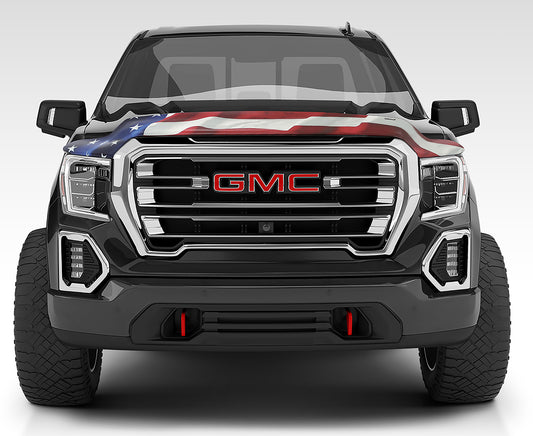 Stampede 3022-41 Vigilante Premium Hood Protector American Flag For 19-23 GMC Sierra 1500