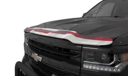 Stampede 2060-41 Vigilante Premium Hood Protector American Flag For 2019-2021 Chevrolet Silverado 1500; Exc. ZR2 LT Trail Boss Custom Trail Boss; 2022 Chevrolet Silverado 1500 LTD; Exc. LT Trail Boss Custom Trail Boss