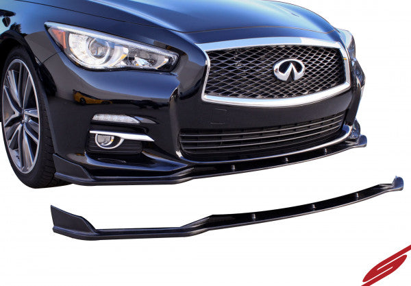 2014-17 Infiniti Q50 Premium - Front Splitter [Matte Black] - KB11226