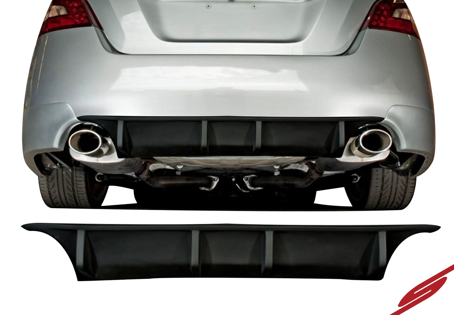 2009-2015 Nissan Maxima Rear Diffuser [Matte Black] - KB127418MB