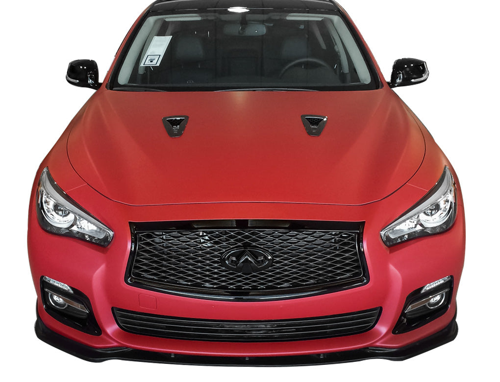 2014-17 Infiniti Q50 Premium - Front Splitter [Matte Black] - KB11226