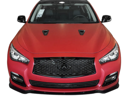 2014-17 Infiniti Q50 Premium - Front Splitter [Matte Black] - KB11226
