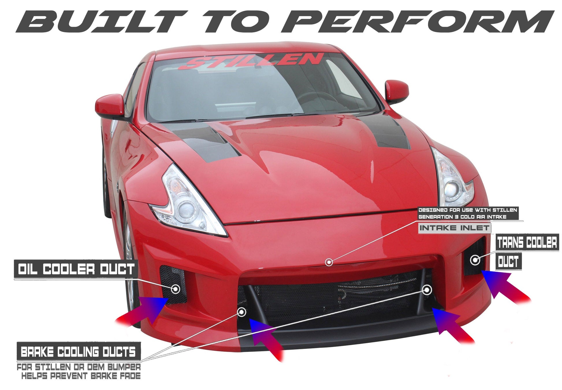 2009-2020 Nissan 370Z Air Intake - (Gen 3) Dual Hi Flow Ultra Long Tube [Z34] - Oil Filter - 402852