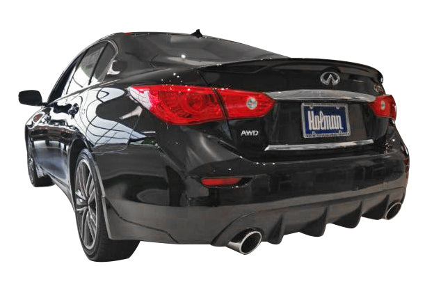 2014-17 Infiniti Q50 Rear Diffuser [Matte Black] - KB11222MB
