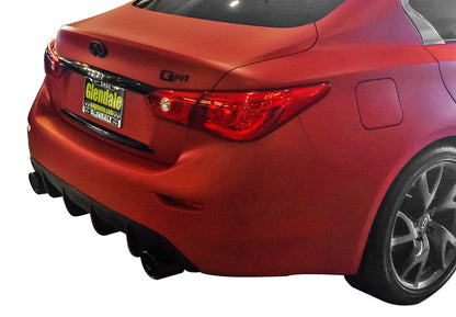 2014-17 Infiniti Q50 Rear Diffuser [Matte Black] - KB11222MB