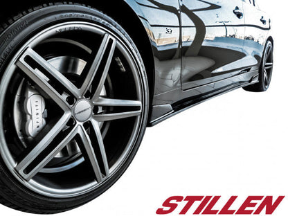 2014-2017 Infiniti Q50 STILLEN Side Skirts [Matte Black] - KB11228MB