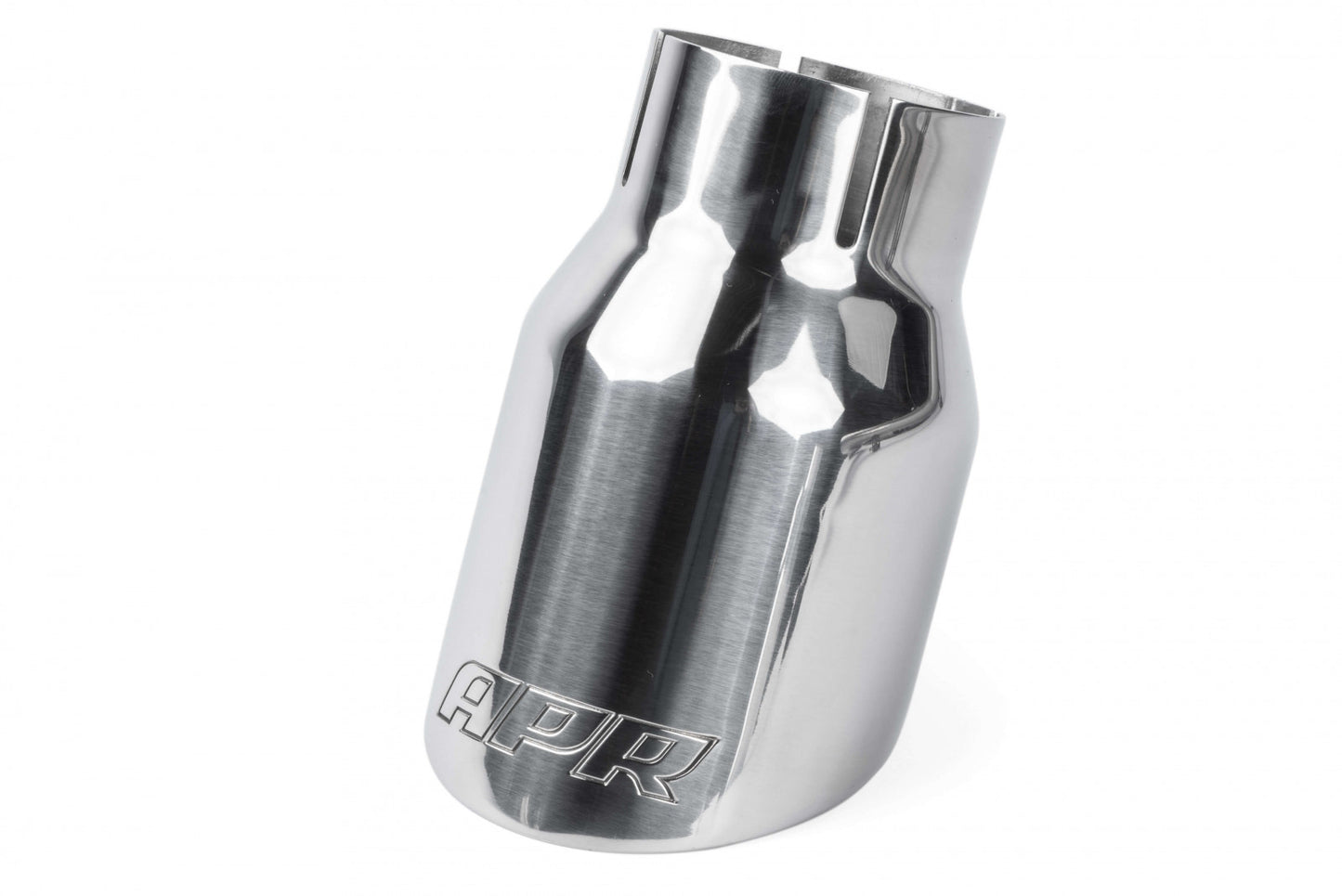 APR Double-Walled 3.5" Slash-Cut Exhaust Tips (Polished Silver) - Set of 2 TPK0006
