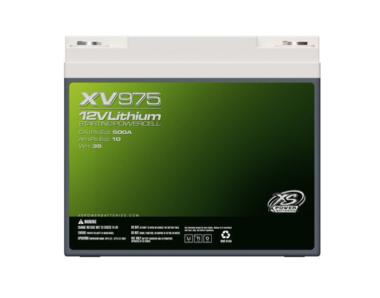 XS Power Batteries 12V Lithium Titanate XV Series Batteries - M6 Terminal Bolts Included 670 Max Amps XV975
