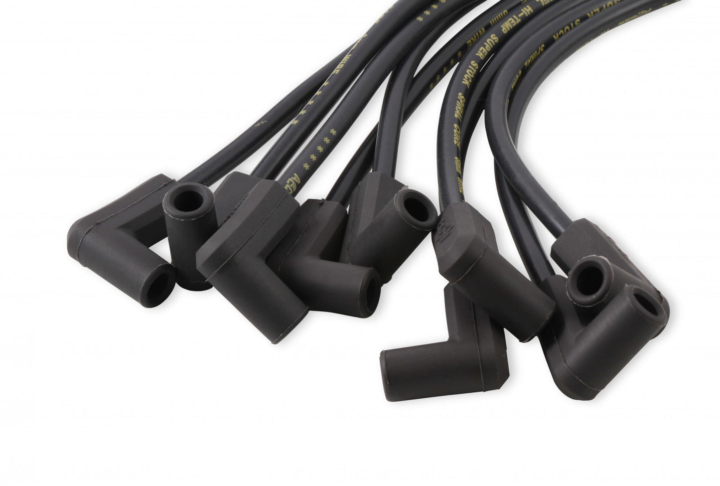 ACCEL Spark Plug Wire Set- 8mm - Super Stock - Custom - Black Wire 5114K