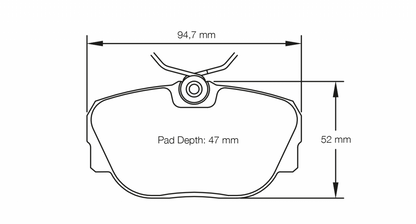 PAGID Racing Pagid BMW E30 318is - 325i Front Brake Pads 1544-RSL29