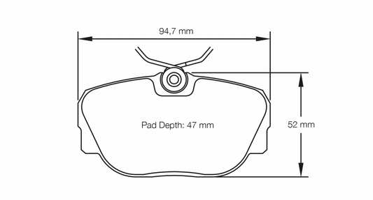 PAGID Racing Pagid BMW E30 318is - 325i Front Brake Pads 1544-RSL29