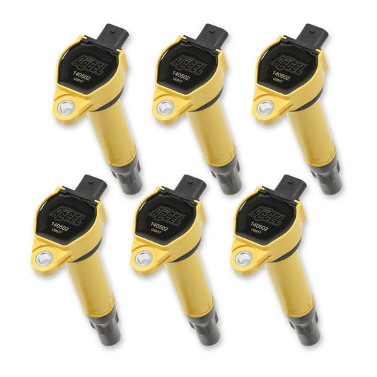 ACCEL Ignition Coil - SuperCoil - 2006-2011 Mopar - 2.7/3.5/4.0L - Yellow - 6-Pack 140502-6