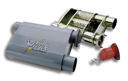 Flowtech Warlock-Universal 2 1/2"Offset Exhaust Muffler 50552FLT