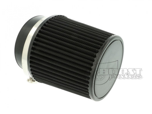 BOOST products Universal Air Filter 100mm (3-15/16") ID Connection, 127mm (5") Length Black IN-LU-127-100