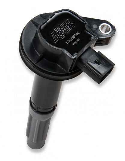 ACCEL Ignition Coil Super Coil Series 2011-2016 Ford 5.0L Coyote Engines, Black, Individual 140060K
