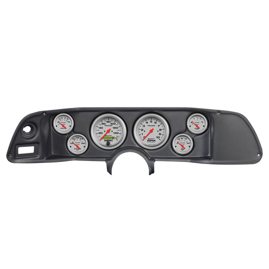 AutoMeter 5 GAUGE DIRECT-FIT DASH KIT CHEVY CAR 53-54 OLD TYME BLACK 7042-OTB