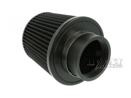 BOOST products Universal Air Filter 70mm (2-3/4") ID Connection, 127mm (5") Length, Black IN-LU-127-070