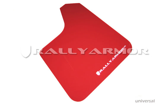 Rally Armor MF12-UR-RD/WH - Universal - Red Mud Flap/White Logo