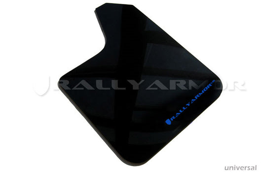 Rally Armor MF12-UR-BLK/BL - Universal - Black Mud Flap/Blue Logo