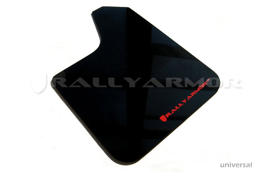 Rally Armor MF12-UR-BLK/RD - Universal - Black Mud Flap/Red Logo