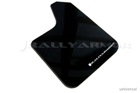 Rally Armor MF12-UR-BLK/WH - Universal - Black Mud Flap/White Logo
