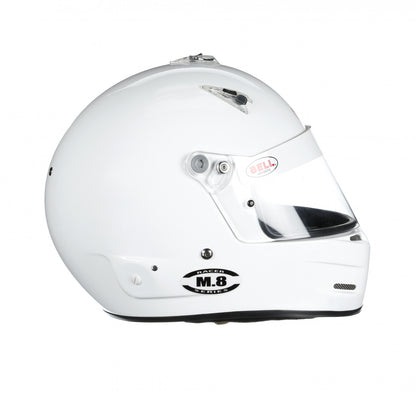 Bell M8 Racing Helmet-White Size Small 1419A03