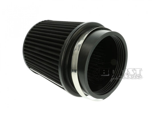 BOOST products Universal Air Filter 100mm (3-15/16") ID Connection, 127mm (5") Length Black IN-LU-127-100