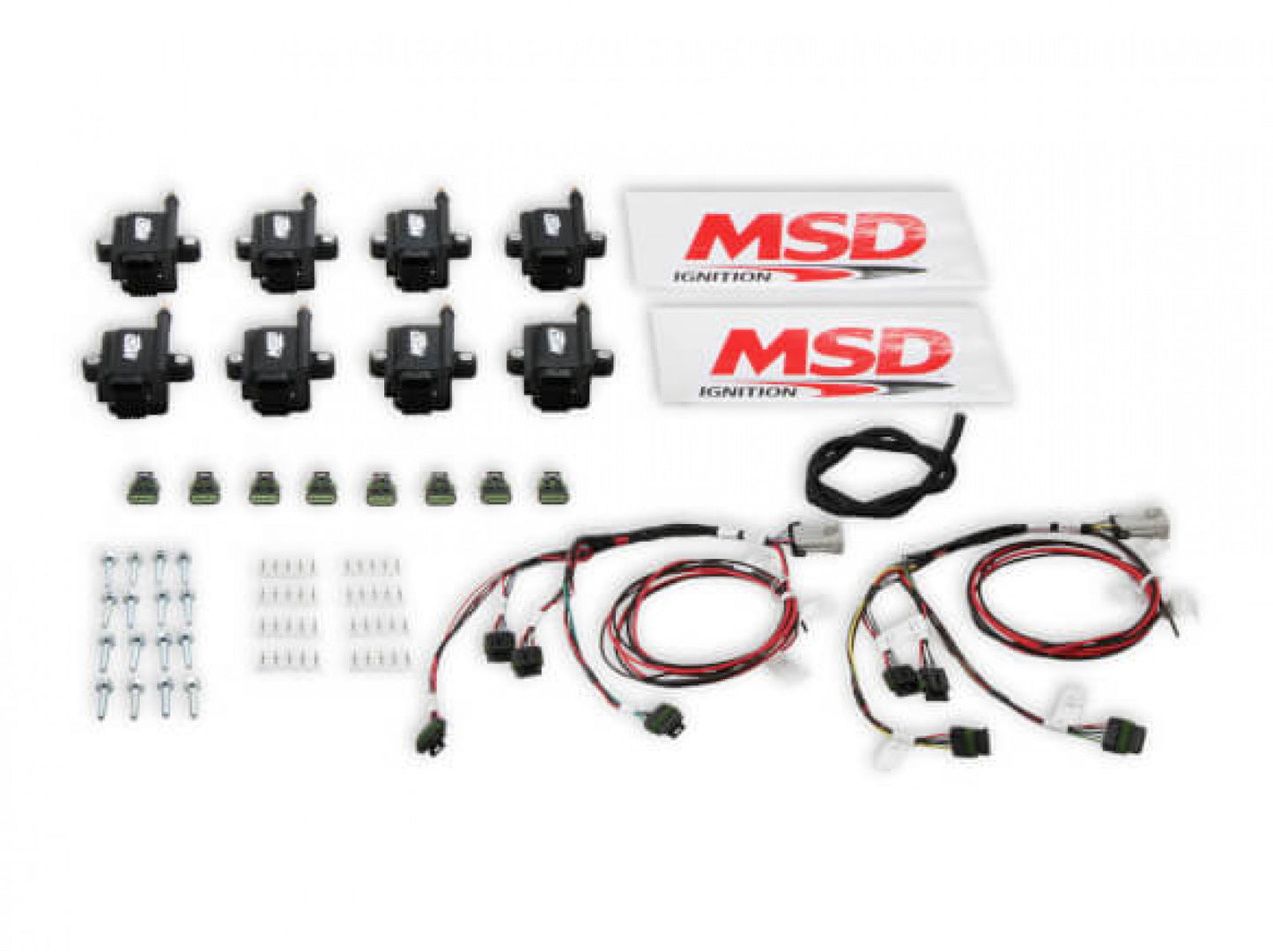 MSD Ignition Coil - Smart - Big Wire Kit - Black 82893-KIT