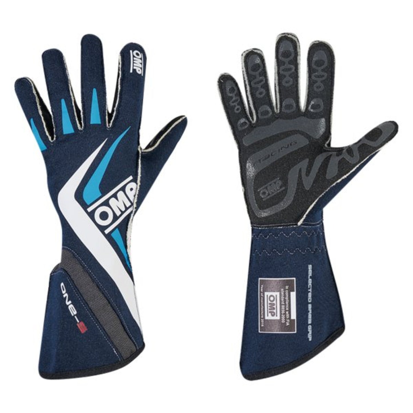 OMP One Evo Gloves Navy Large IB759-BW-L