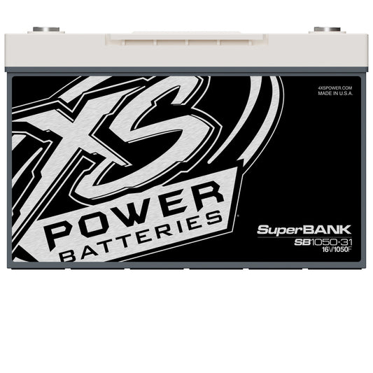 XS Power Batteries 16V Super Bank Capacitor Modules - M6 Terminal Bolts Included 31000 Max Amps SB1050-31