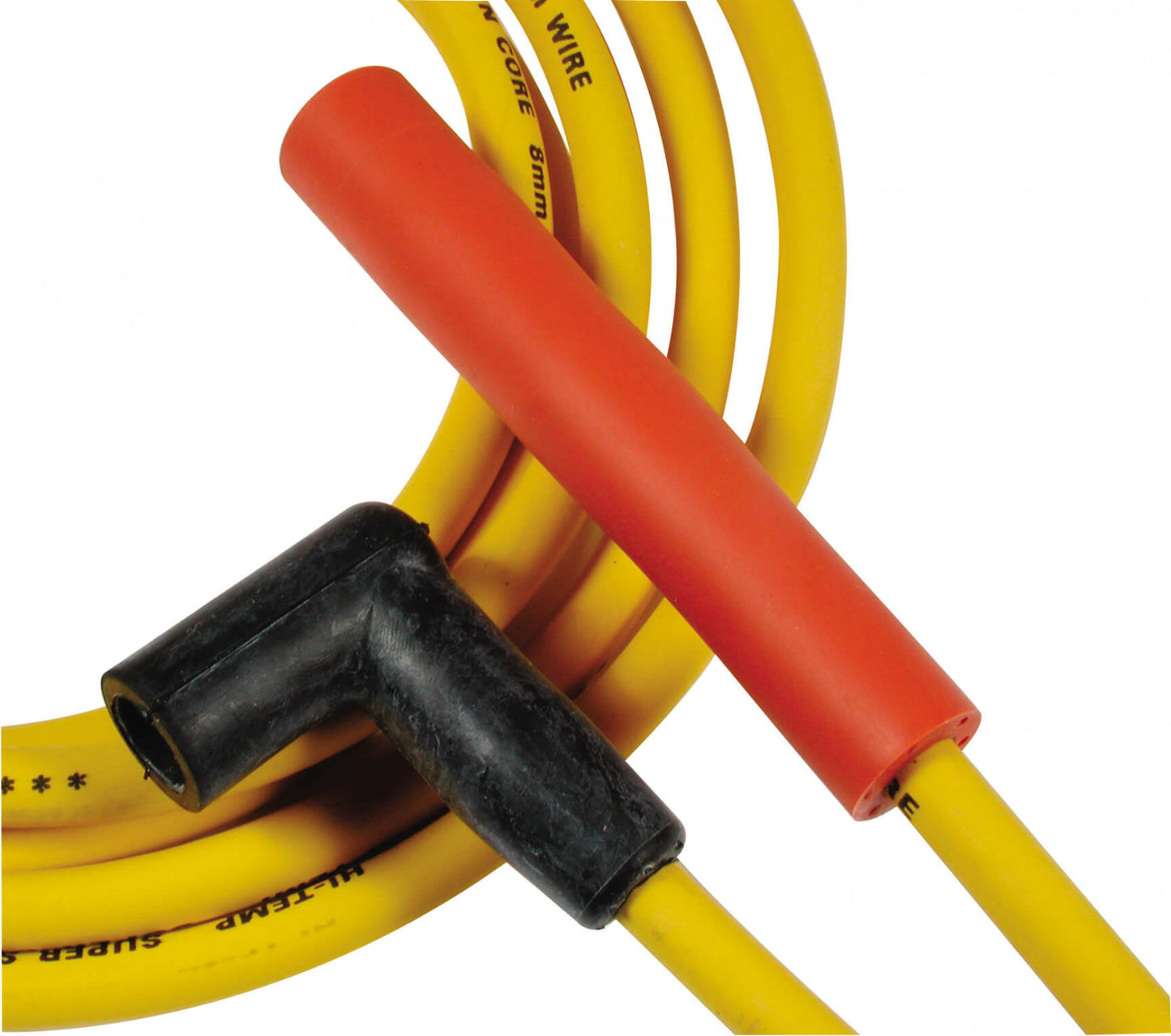 ACCEL Spark Plug Wire Set - Super Stock Graphite Core 8mm - Toyota L4 - Yellow 4076